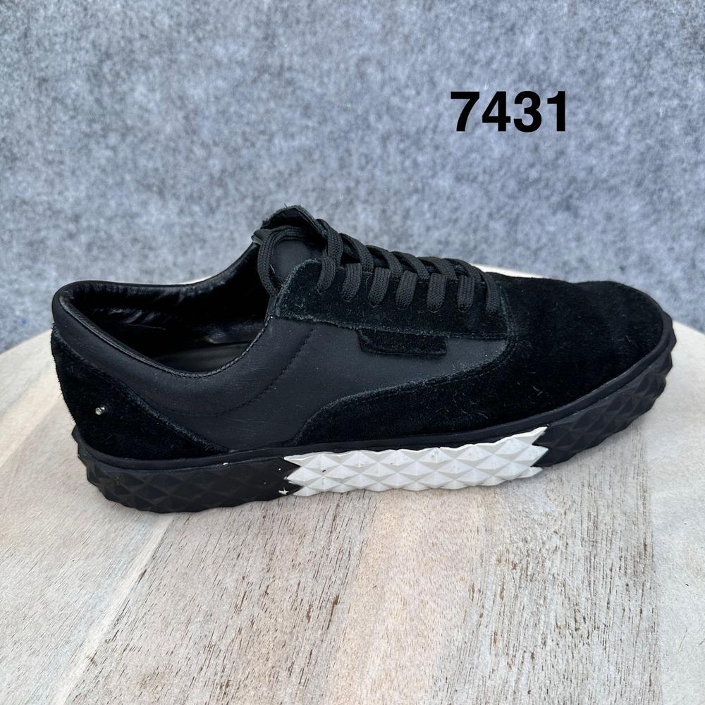 Kendall and Kylie Braydin Black Suede Leather Platform Sneakers Womens Size 8M